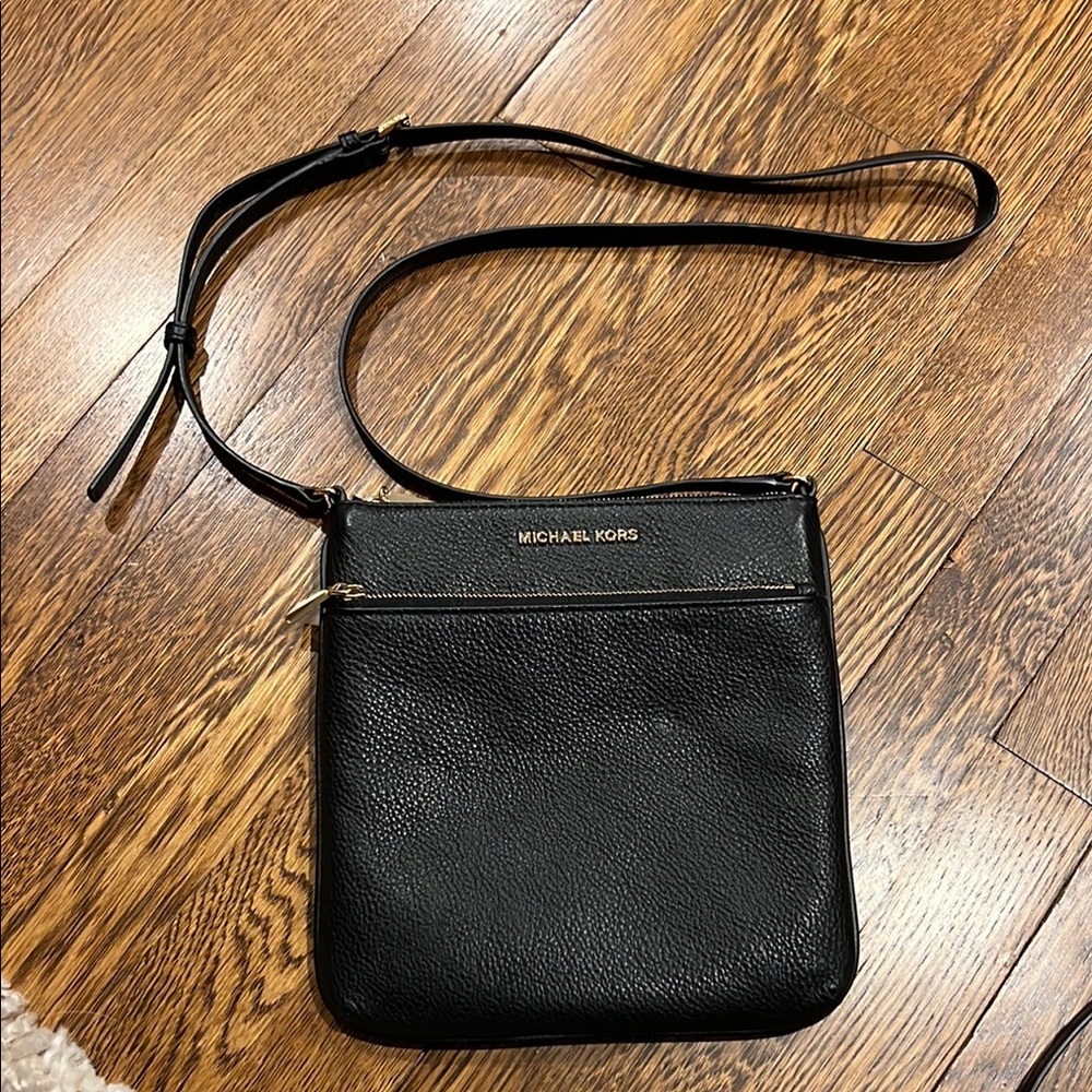 Michael Kors Pebbled Leather Black Crossbody